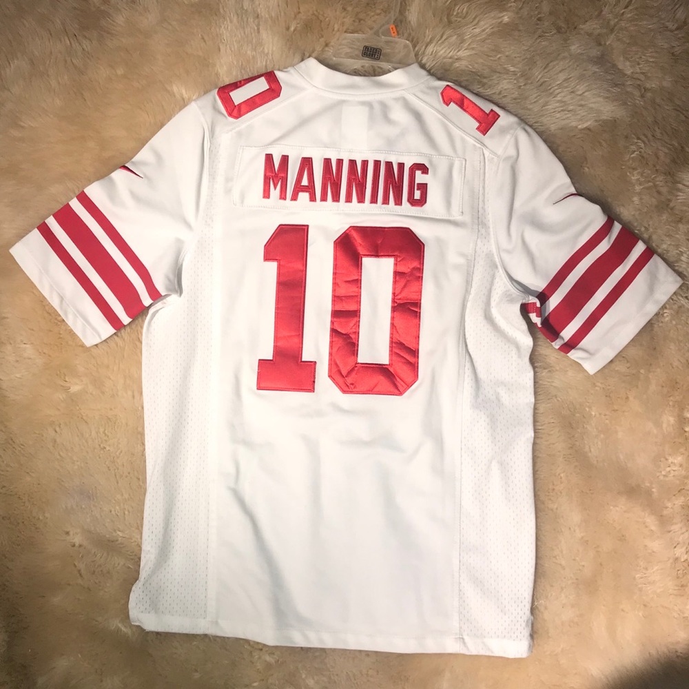 Eli Manning Giants jersey red white
